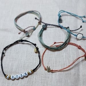 Pura Vida Colorful String Bracelet Set